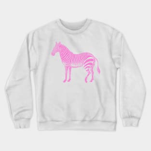 Pink Zebra Crewneck Sweatshirt